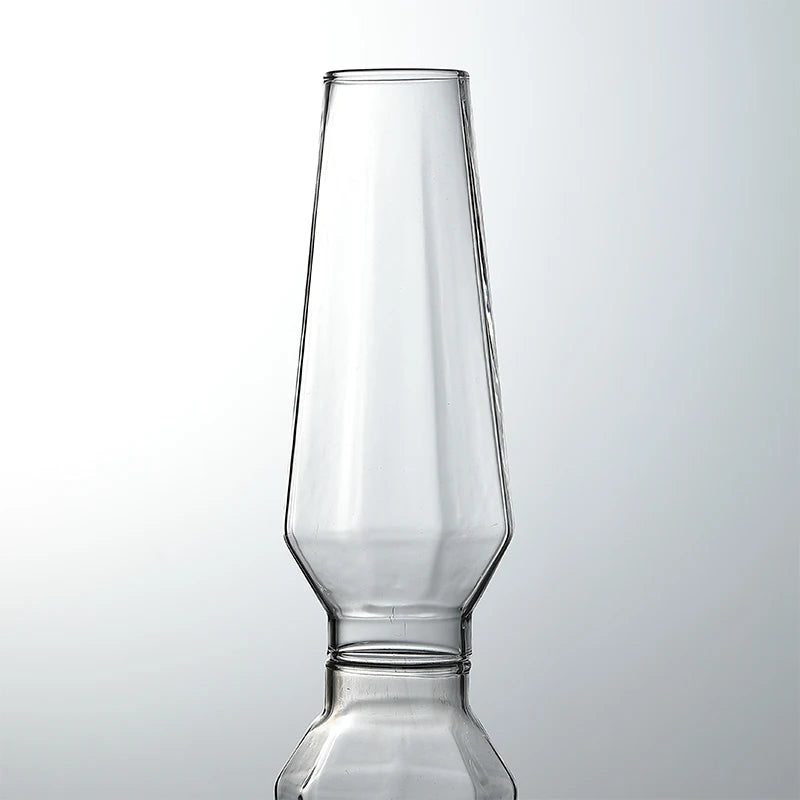 Campingmoon Vintage Camping Light Gas Lantern Shade Transparent Glass Gas Outdoor Lamp Shade