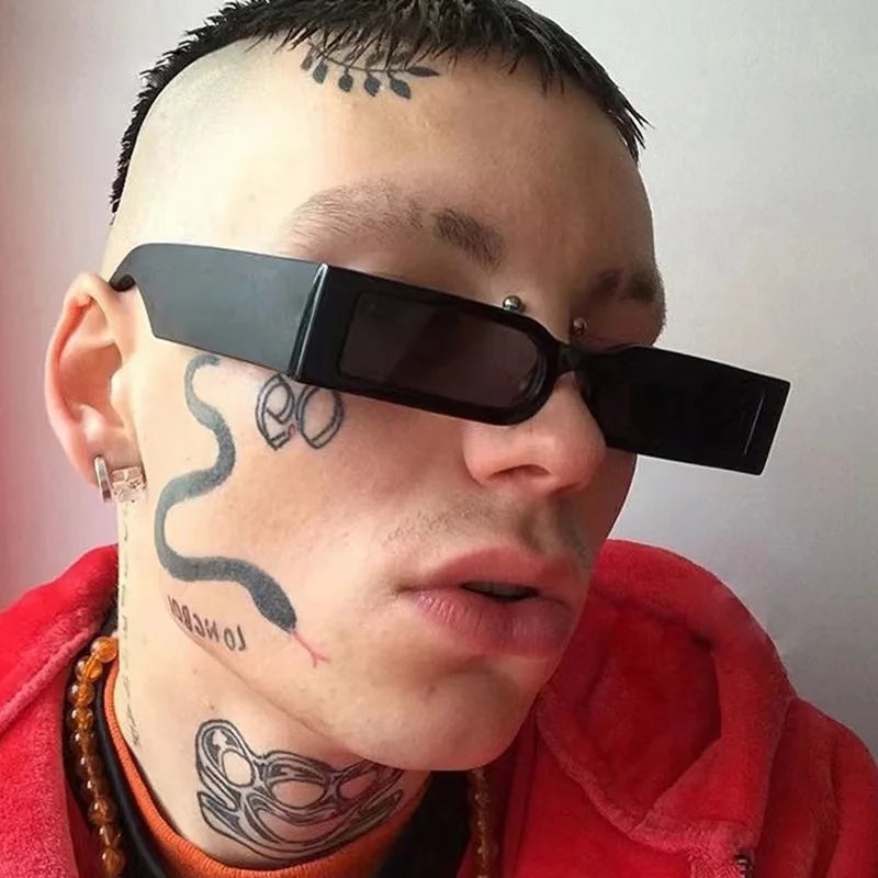 Steampunk Shades Eyewear UV400 Rectangle Vintage Sunglasses  Women Men Retro Sun Glasses