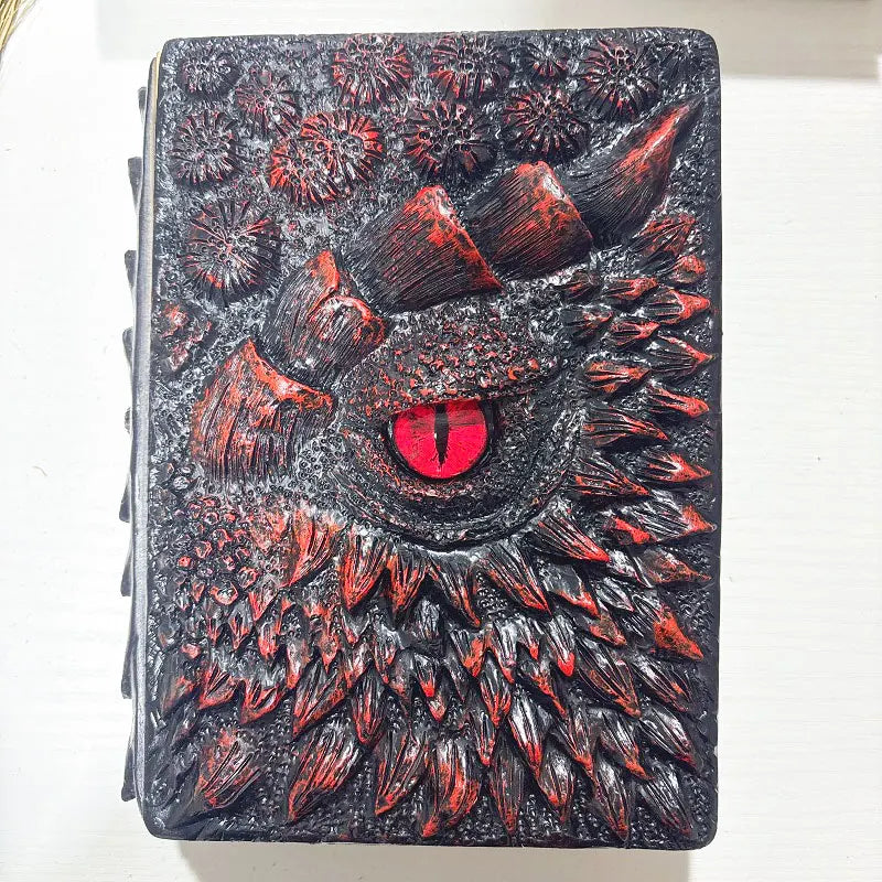 Wholesale New Design Animated Book 3D Embossed Dragon Book Journal A5 Journal Vintage Notbook