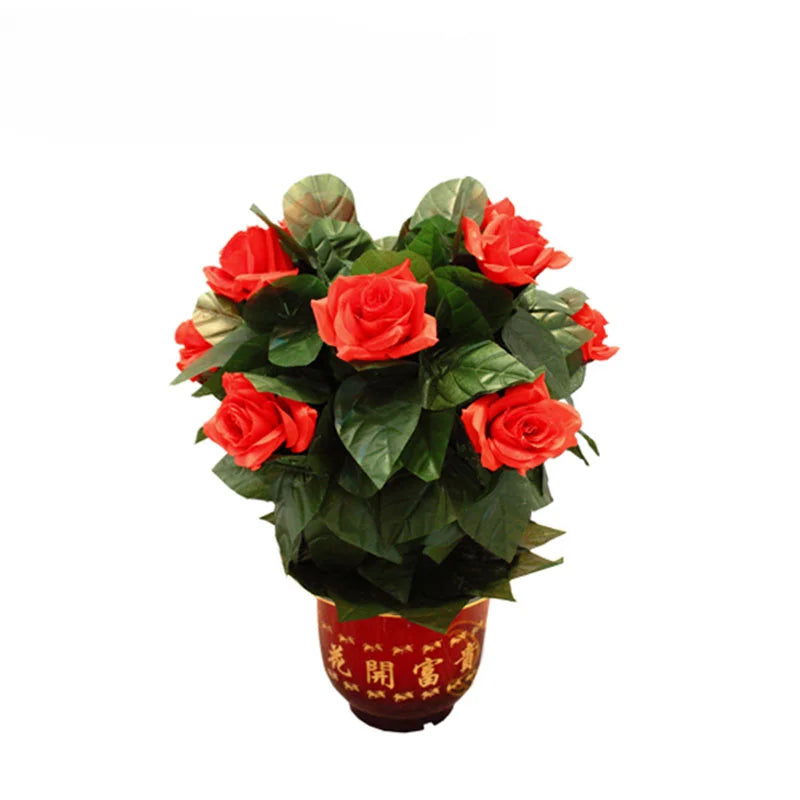 Flower Blooming Rose Bush Remote Control 10 Flowers Appearing Rose Magic Trick Illusion Wedding Valentine's Day Gift