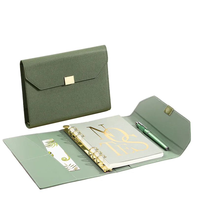 2025 Customizable Luxury A5 Notebook Set 100 Sheets Hardcover Leather Cover Corporate Gift for Business Promotion