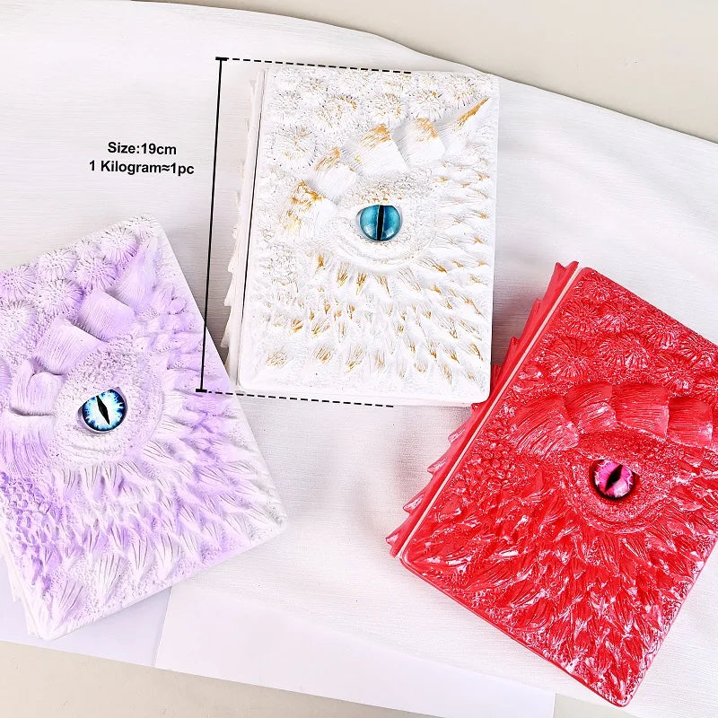Wholesale New Design Animated Book 3D Embossed Dragon Book Journal A5 Journal Vintage Notbook