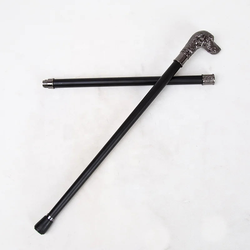 Dog-Head Luxury Walking Stick Canes for Men Fashion Elegant Crutch Decorative Stick Party Vintage Hand Walking Cane