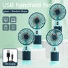 Hot Sale Summer Outdoor Mini USB Rechargeable Portable Fan Personalized Air Cooling for Sports Travel Top Toys Promotional Gifts