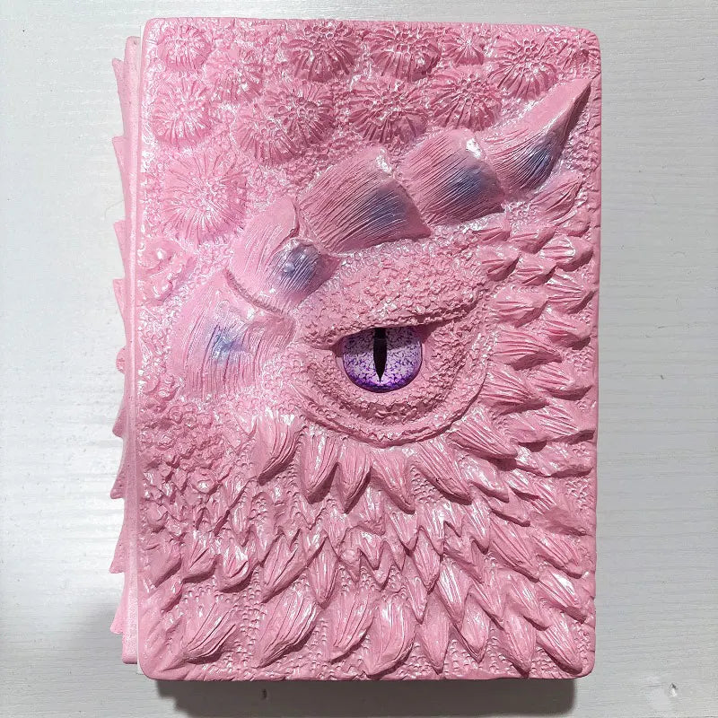 Wholesale New Design Animated Book 3D Embossed Dragon Book Journal A5 Journal Vintage Notbook