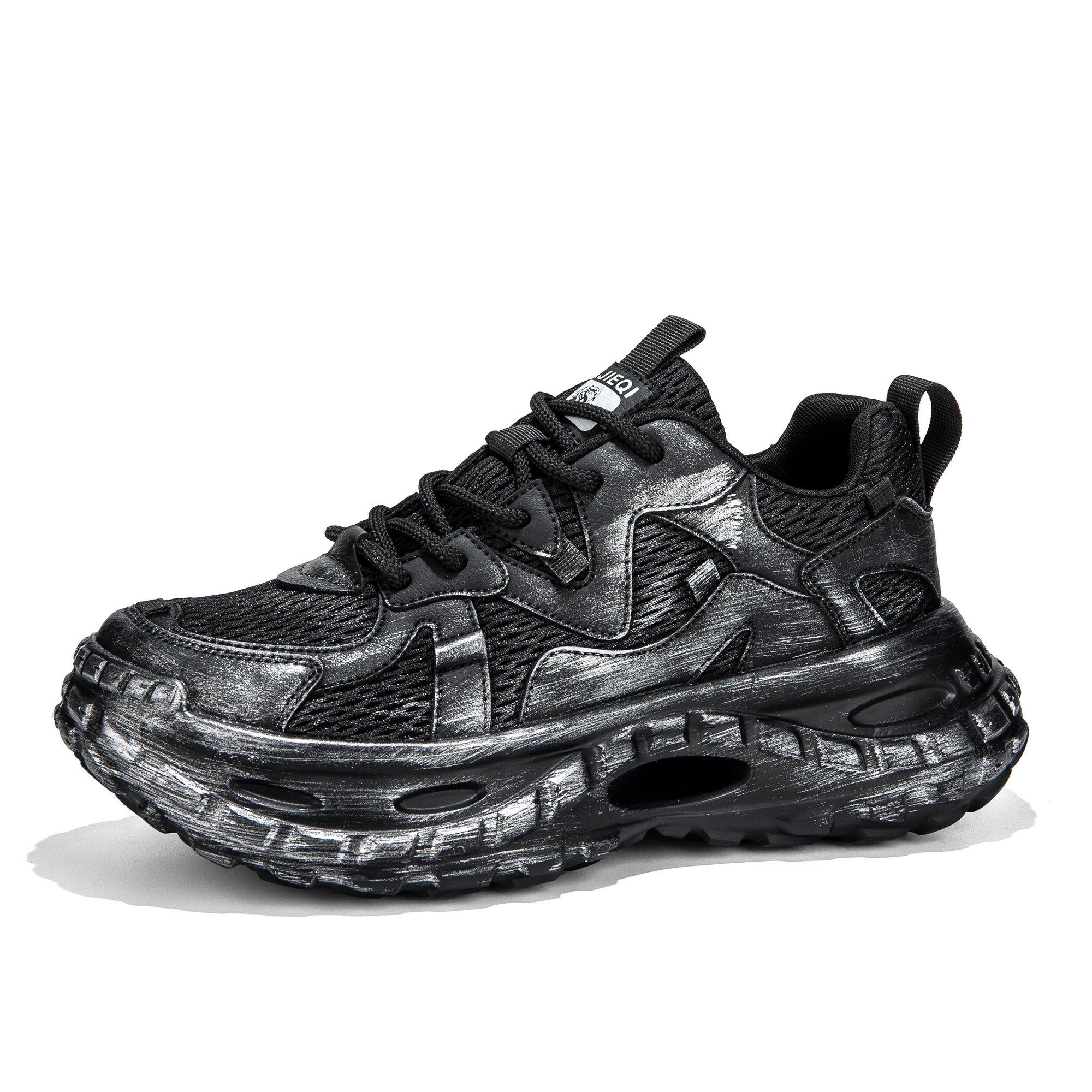 Men's Vintage Design Platform Sneakers for Winter Sports Casual Outdoor Tennis Skateboard Running Street Style Lace Sneakers