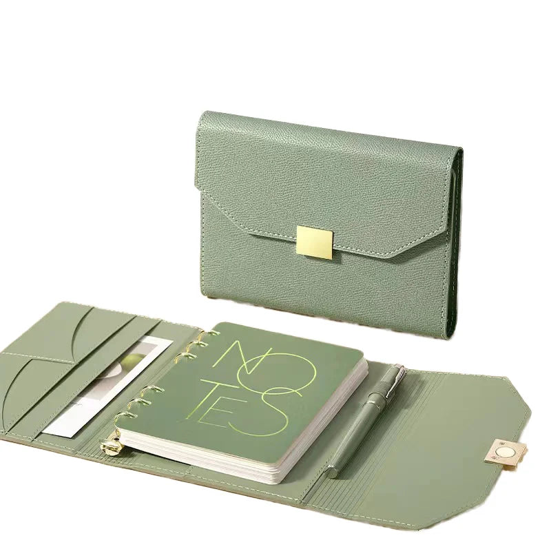 2025 Customizable Luxury A5 Notebook Set 100 Sheets Hardcover Leather Cover Corporate Gift for Business Promotion