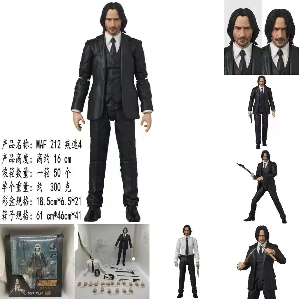 MAF212 John Wick 4 Articulated Multi-accessory Model ,Toys and Figurines Suitable for Both Men and Women to Collect