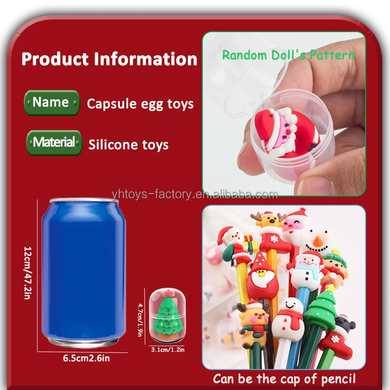 X'max Random Capsule Egg Twisting Machine Plastic Gachapon Toy in Cardboard Box Surprise Blind Box Christmas Gift