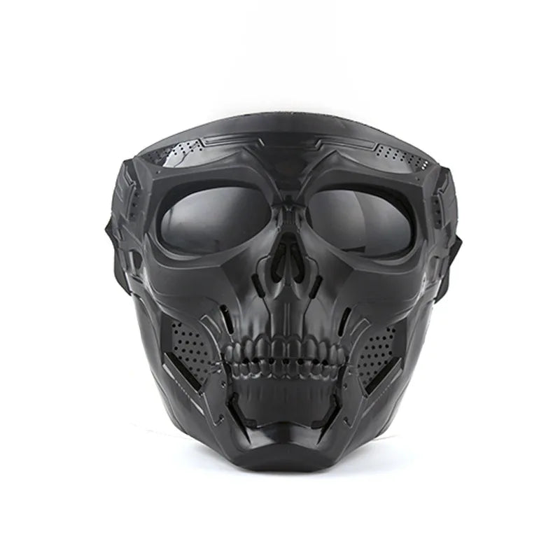 Fashion Skull Motorcycle Goggles Windproof Motocross Motorbike Open Face Helmets Goggle Mask Vintage Cycling Glasses Universal