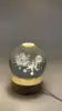 3D Warm White USB Power Crystal Ball Moon Night Light LED Planet Globe Table Lamp Home Decor Gift