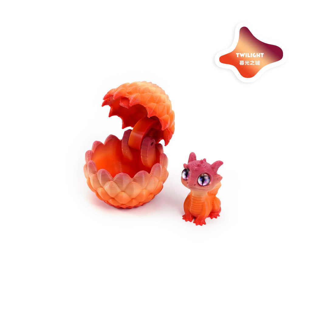 2025 Originality 3D Printed Dragon Egg Toy Model Creative Decompression Movable Plastic Children's Animal Dinosaur Collection
