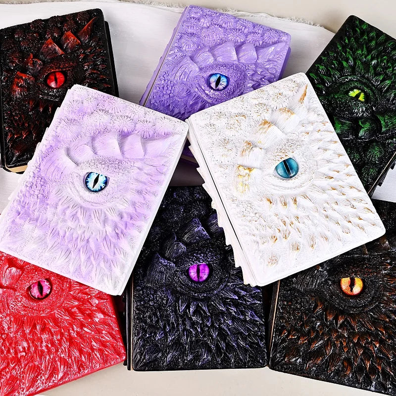 Wholesale New Design Animated Book 3D Embossed Dragon Book Journal A5 Journal Vintage Notbook
