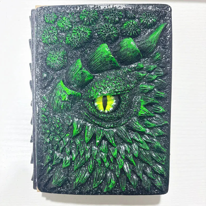 Wholesale New Design Animated Book 3D Embossed Dragon Book Journal A5 Journal Vintage Notbook