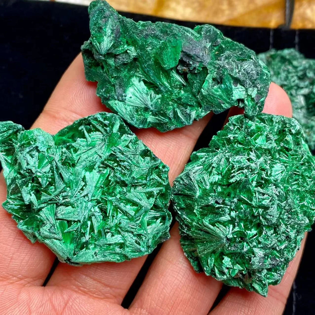 Wholesale Natural Malachite Mineral Specimens Green Flash Collection Display Decorative Gifts