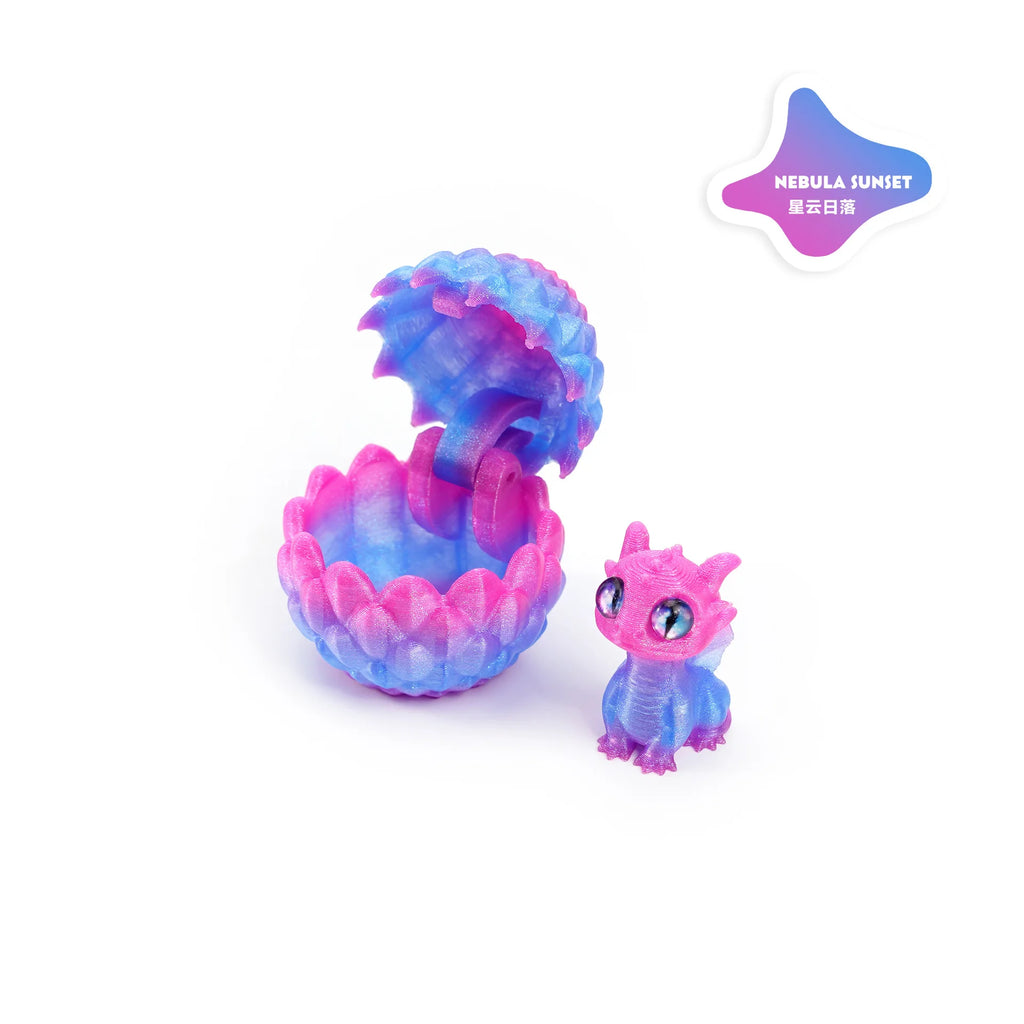 2025 Originality 3D Printed Dragon Egg Toy Model Creative Decompression Movable Plastic Children's Animal Dinosaur Collection