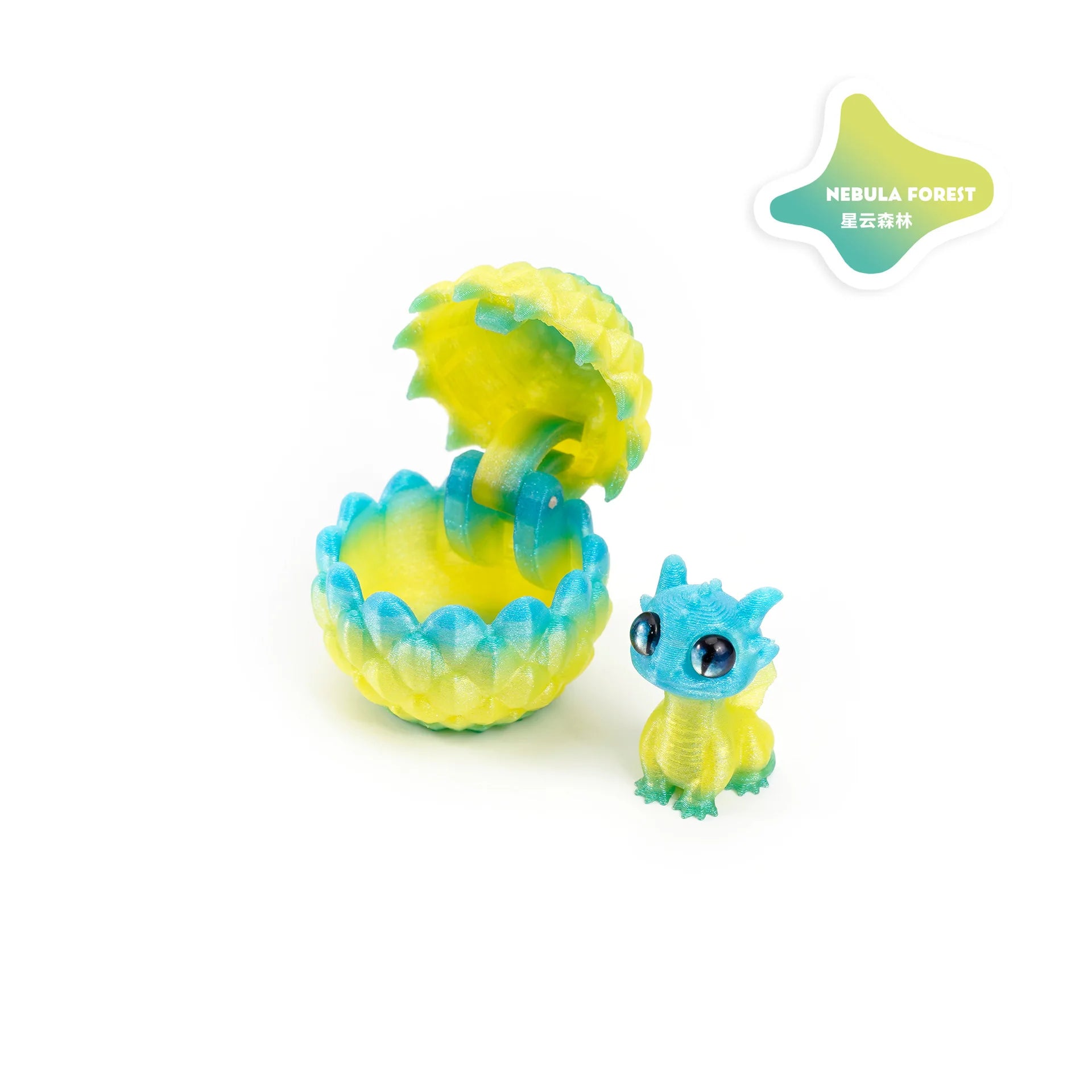 2025 Originality 3D Printed Dragon Egg Toy Model Creative Decompression Movable Plastic Children's Animal Dinosaur Collection