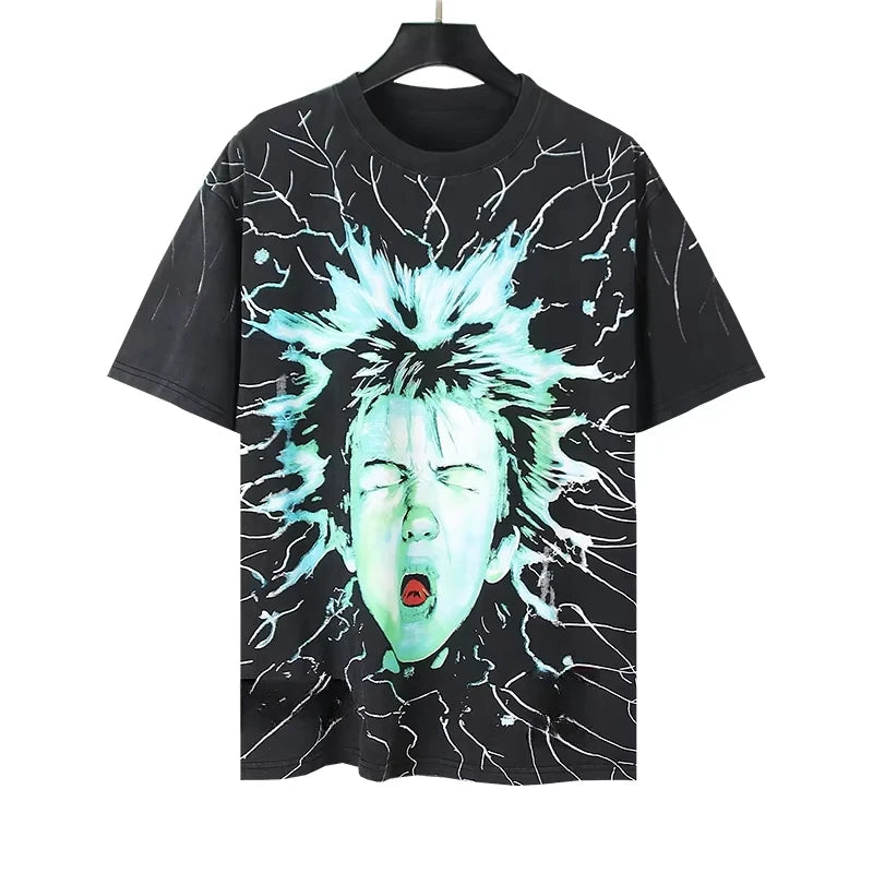 High Quality  NFC Hell Shirts Heavyweight Star Unisex 100% Cotton Vintage Printed Short Sleeve Men T-shirts