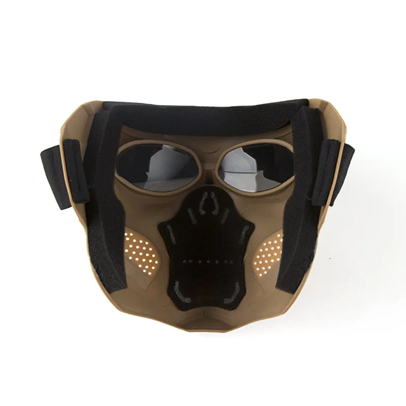 Fashion Skull Motorcycle Goggles Windproof Motocross Motorbike Open Face Helmets Goggle Mask Vintage Cycling Glasses Universal