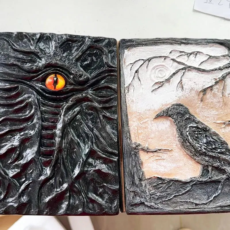 Wholesale New Design Animated Book 3D Embossed Dragon Book Journal A5 Journal Vintage Notbook