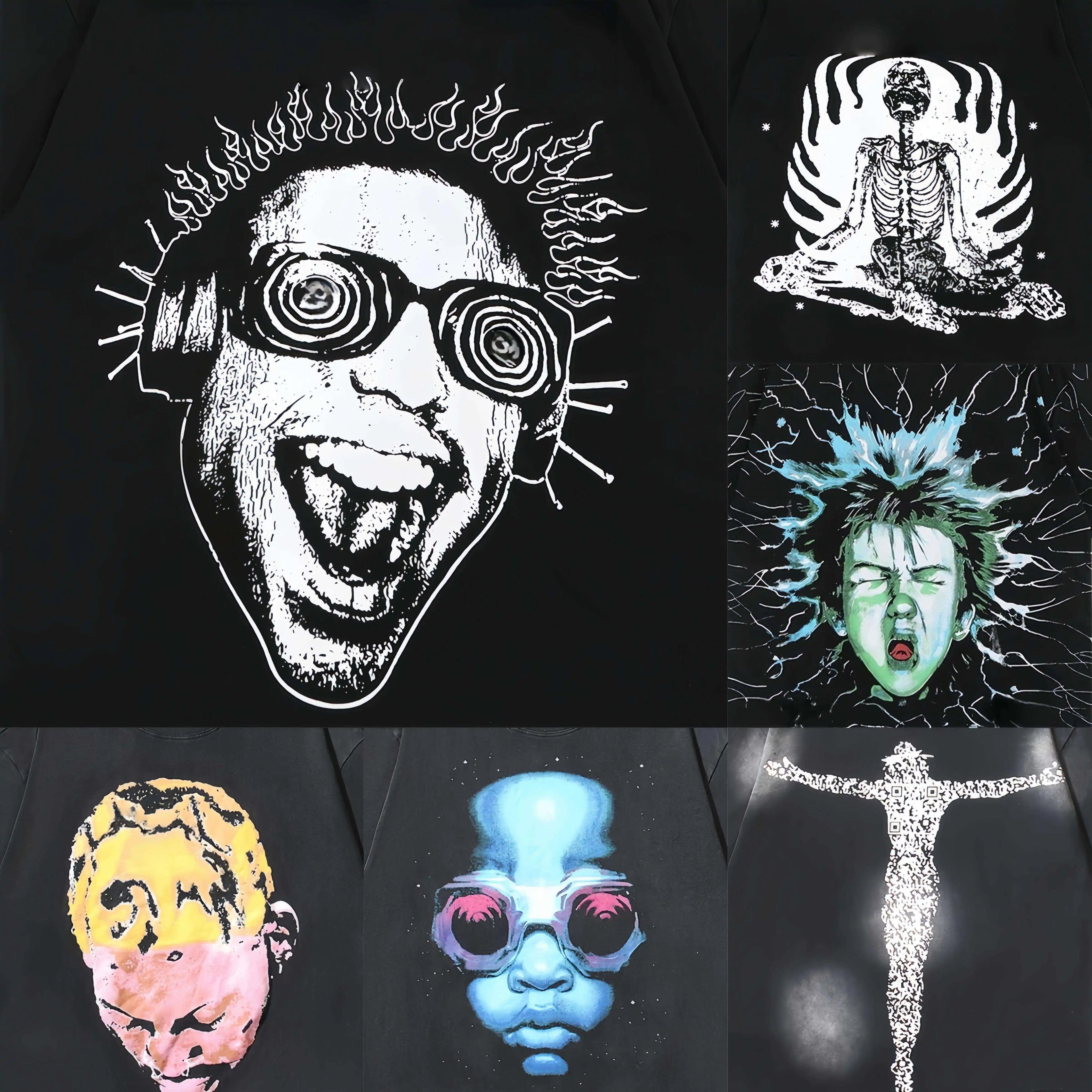 High Quality  NFC Hell Shirts Heavyweight Star Unisex 100% Cotton Vintage Printed Short Sleeve Men T-shirts