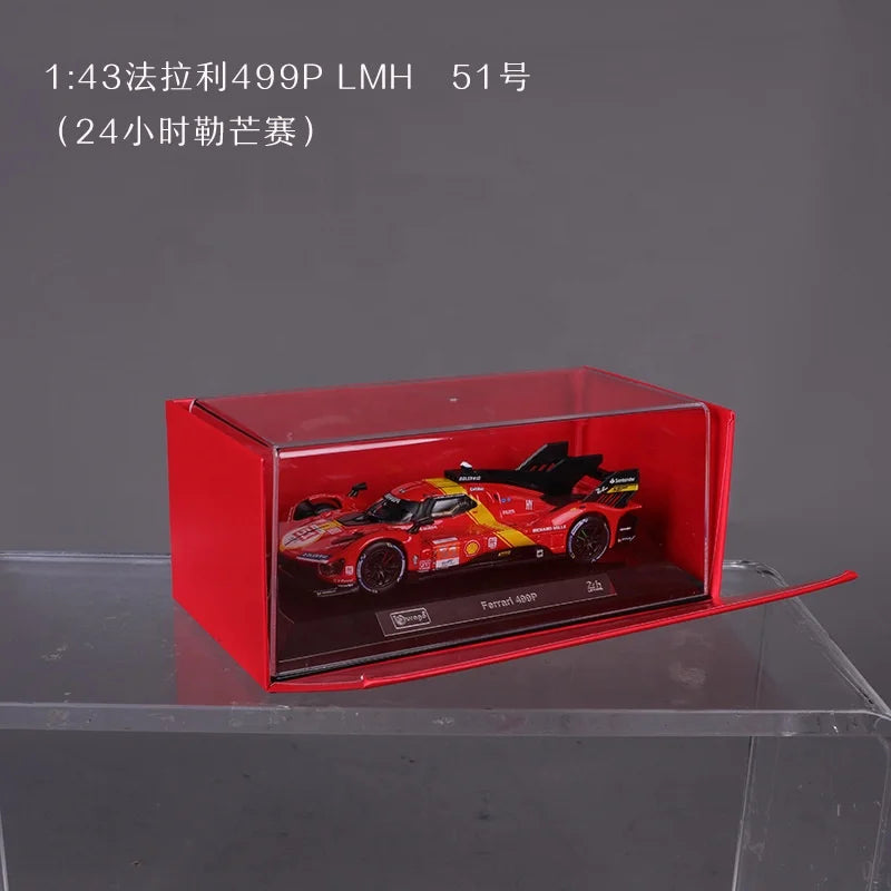 Burago 1:43 High Quality Metal Diecast Car Collection Flatcar Mini FerrarIes Racing Model Cars Hobby Grade Display Made Alloy