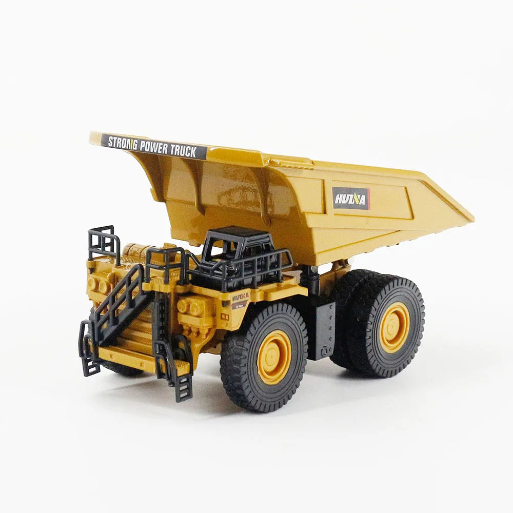 HUINA 1/60 Die-Cast Road Roller Static Model Construction Vehicle Collectible Vehicle Toy Alloy Engineering Machinery Model Gift