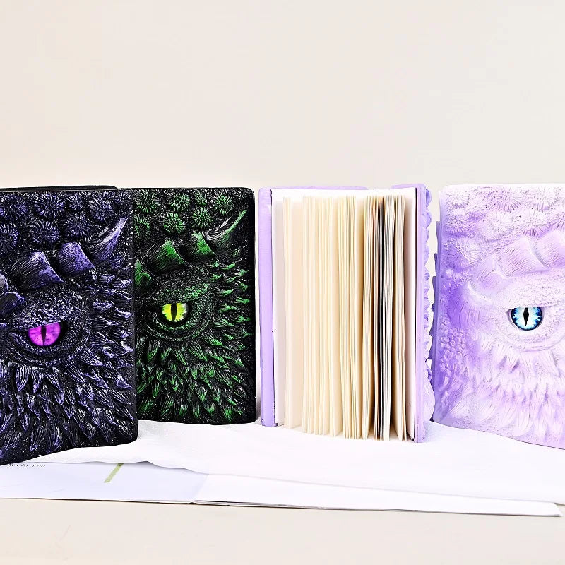 Wholesale New Design Animated Book 3D Embossed Dragon Book Journal A5 Journal Vintage Notbook