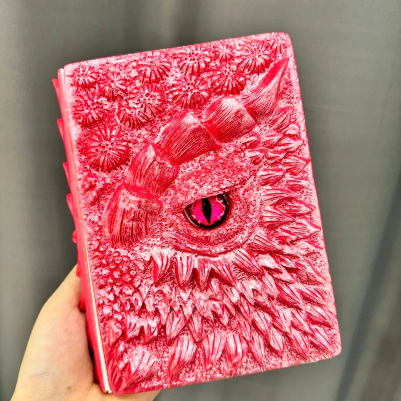 Wholesale New Design Animated Book 3D Embossed Dragon Book Journal A5 Journal Vintage Notbook