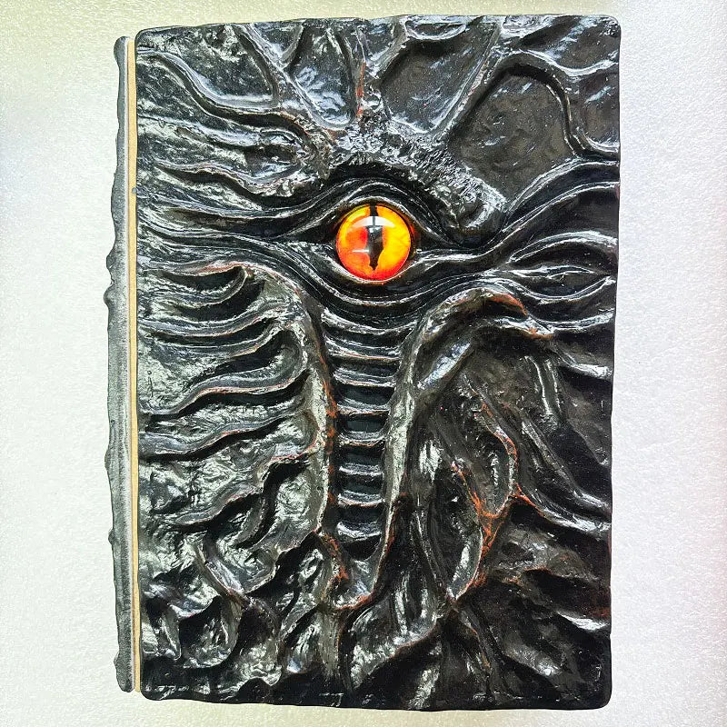 Wholesale New Design Animated Book 3D Embossed Dragon Book Journal A5 Journal Vintage Notbook