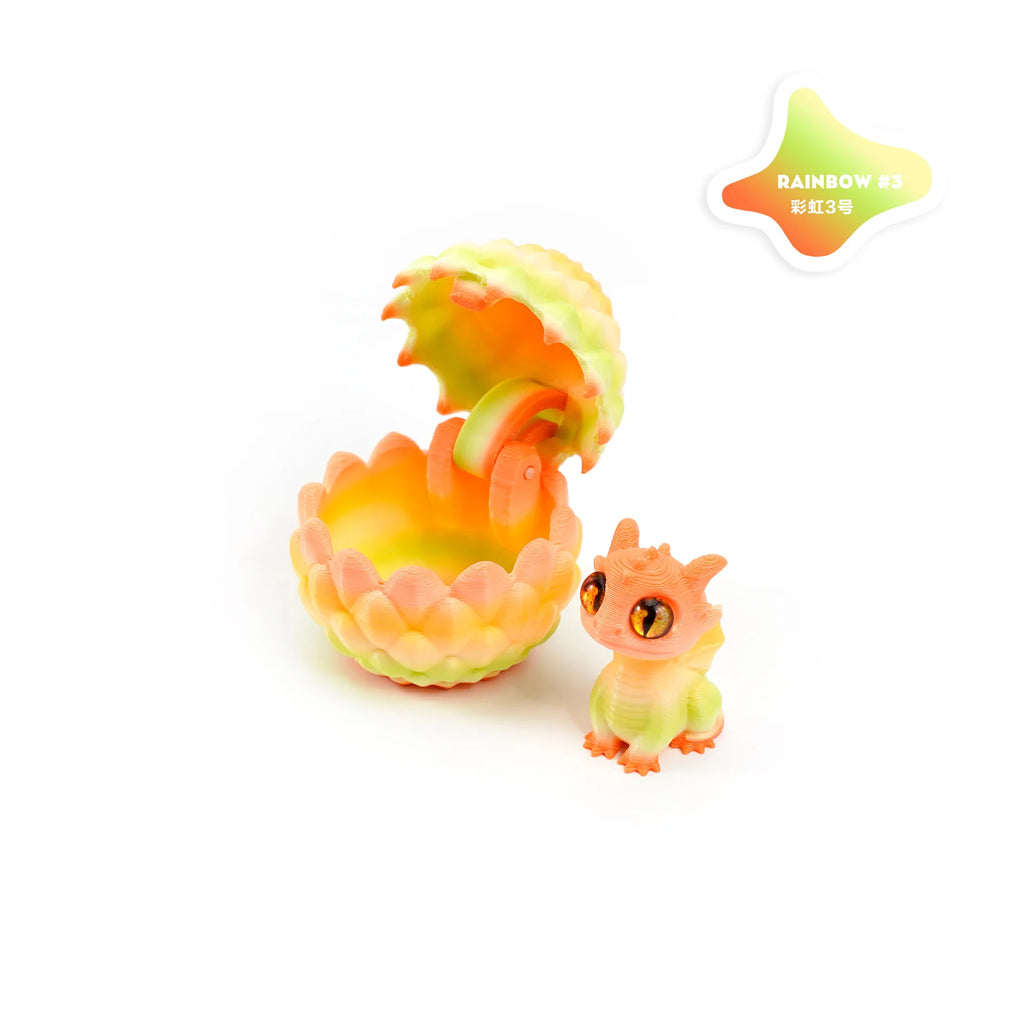 2025 Originality 3D Printed Dragon Egg Toy Model Creative Decompression Movable Plastic Children's Animal Dinosaur Collection