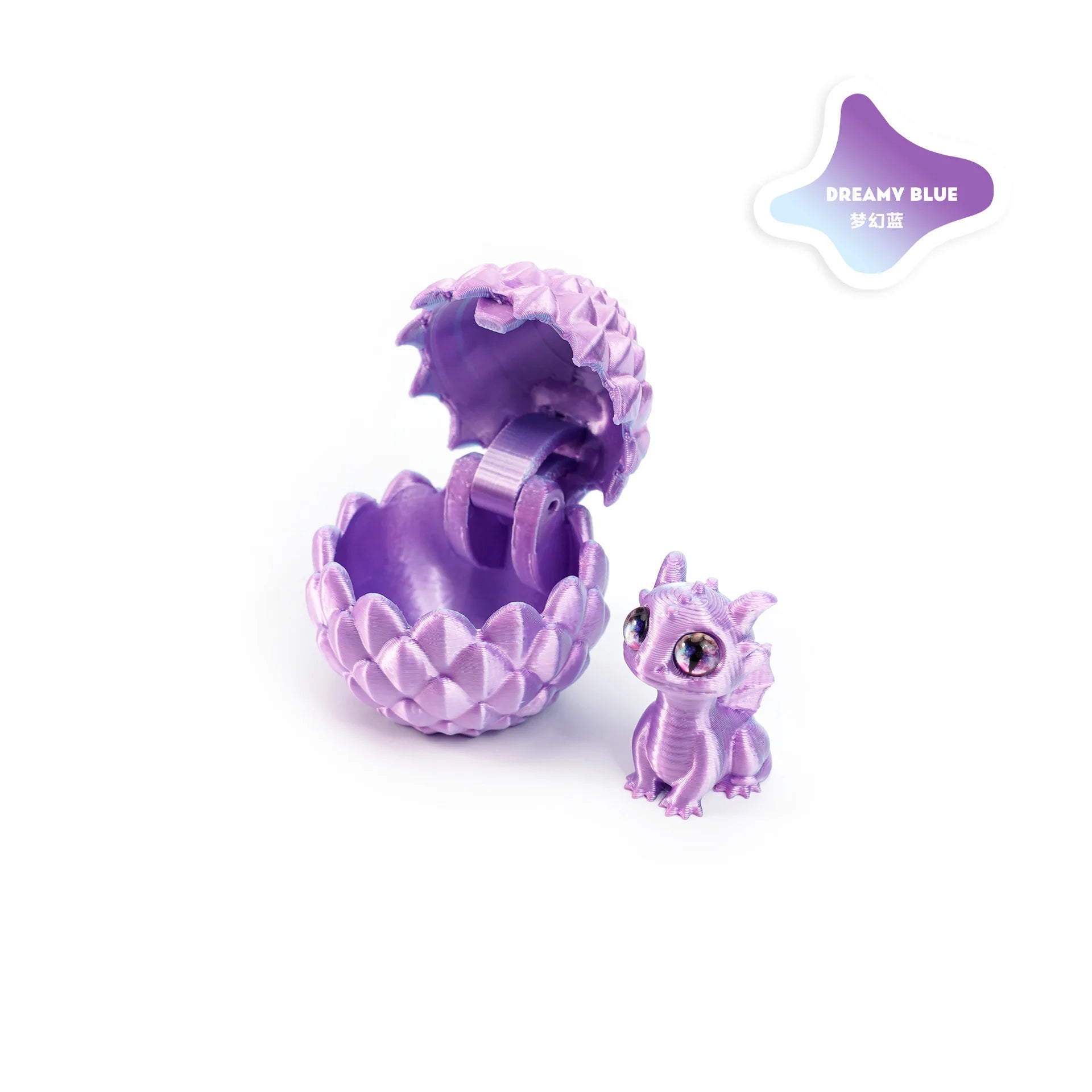 2025 Originality 3D Printed Dragon Egg Toy Model Creative Decompression Movable Plastic Children's Animal Dinosaur Collection