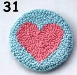 OEM Valentine's Day Product Kit Gift sBox of Handmade Punch Needle Coaster Rugs