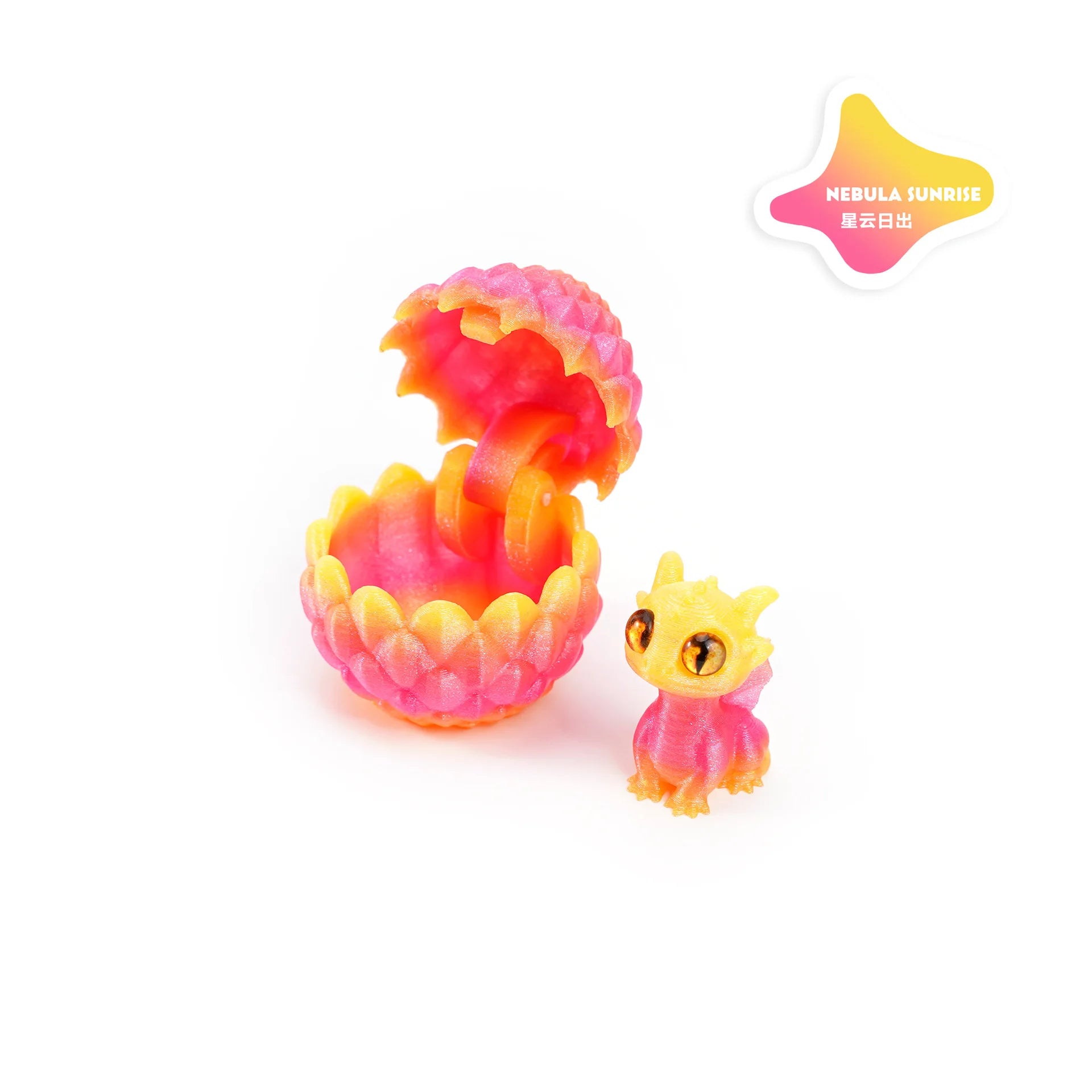 2025 Originality 3D Printed Dragon Egg Toy Model Creative Decompression Movable Plastic Children's Animal Dinosaur Collection