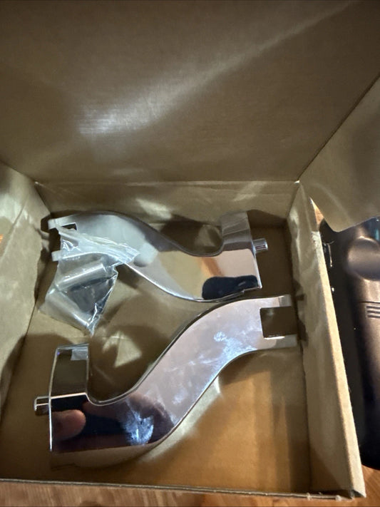 Harley Road King/Touring Rack Passenger Foot Peg Brackets.