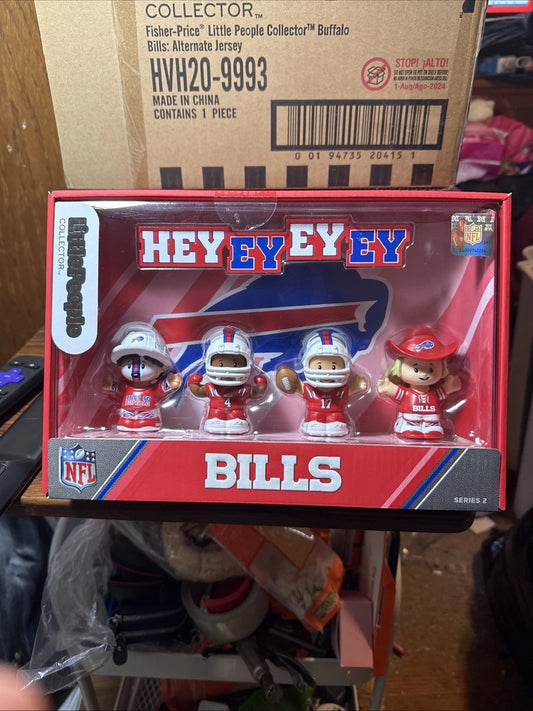 BUFFAL BILLS LITTLE PEOPLE HVH20-9993 SEALED ATLERNATE COLOR JERSEY