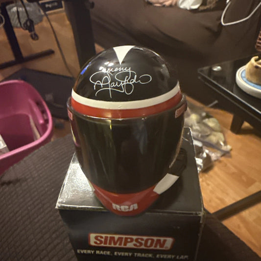 Simpson -Nascar Miniature Helmet Limited 1st Edition JEREMY MAYFIELD BIN 99