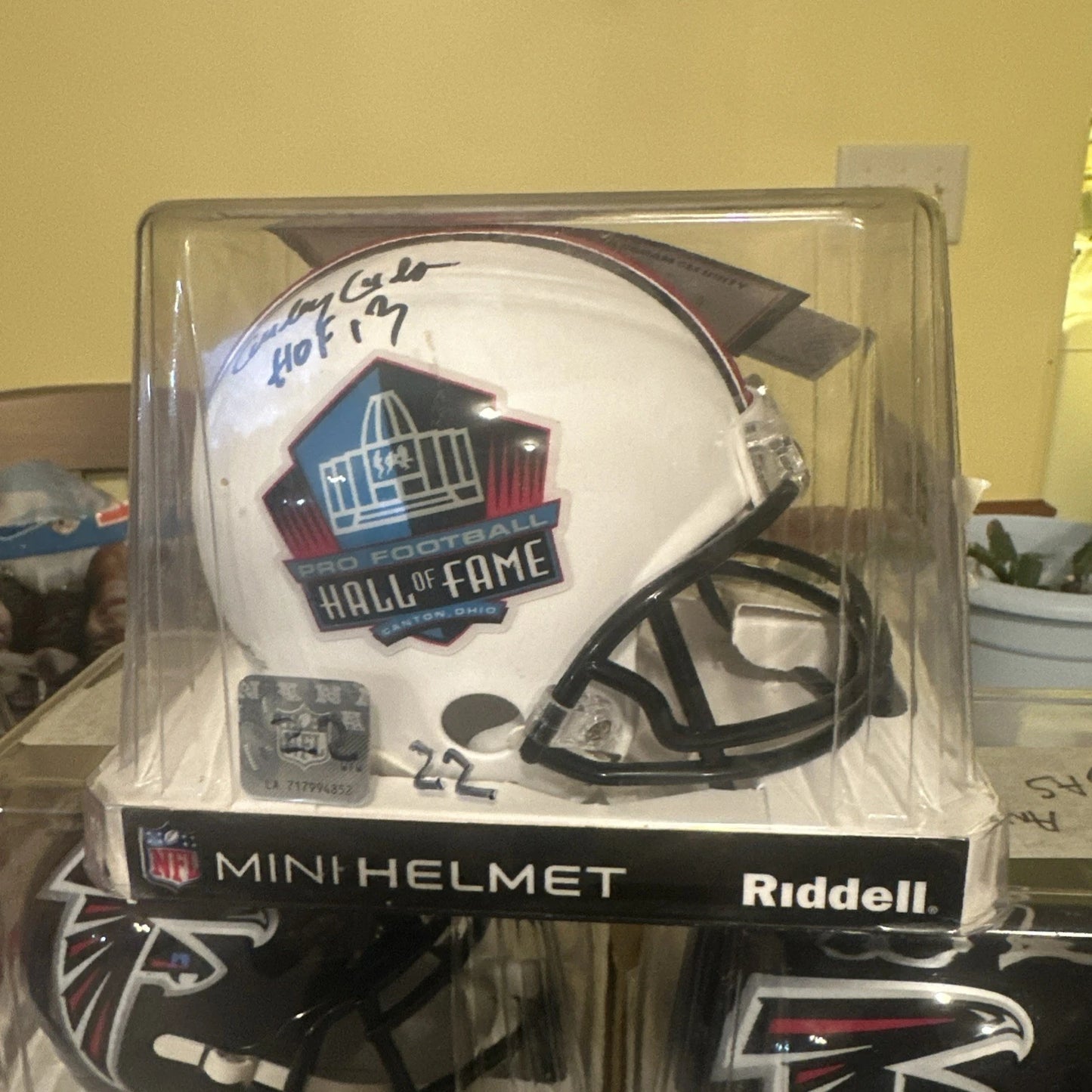 Curley Culp Autographed Mini Helmet TRISTAR COA Kansas City Chiefs HOF HLMT