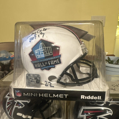 Curley Culp Autographed Mini Helmet TRISTAR COA Kansas City Chiefs HOF HLMT