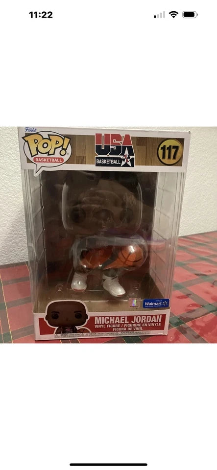 Funko Pop! MICHEAL JORDEN,USA BASKETBALL figure , Jumbo SIZE WALMART EXCLUSIVE (Retired)